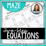 Two-Step Equations Notes & Maze Activity