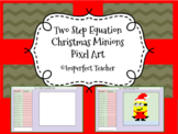 Two-Step Equations Pixel Art  Christmas Minions for Digita