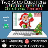 Two Step Equations Pixel Art - Digital Math Activity - Chr