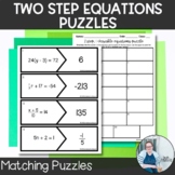 Two Step Equations Puzzles TEKS 7.10 7.11