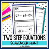 Solving Two-Step Equations Activity: Scavenger Hunt