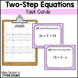 Two-Step Equations Task Cards