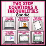 Solving Two Step Equations and Inequalities Activities Bundle