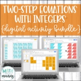 Two-Step Equations with Integers DIGITAL Activity Bundle f