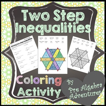Solving Inequalities Coloring Activity
