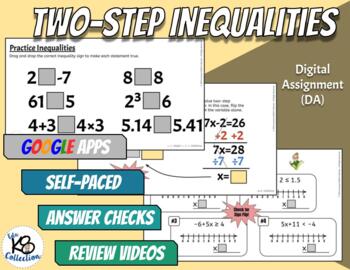 Preview of Two-Step Inequalities  - Digital Assignment