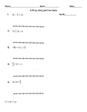 Two Step Inequalities Quiz