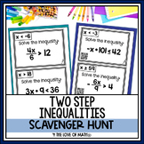 Two Step Inequalities Activity: Scavenger Hunt