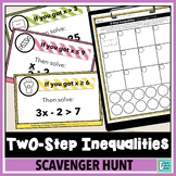 Two-Step Inequalities Scavenger Hunt - All Operations