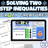 Two Step Inequalities Winter Middle School Math Activity D