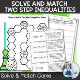 Two Step Inequalities Word Problem Game TEKS 7.10 7.11