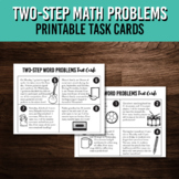 Two-Step Math Problems Task Cards - Engaging Practice for 