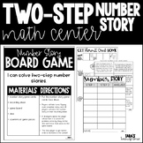 Two-Step Number Story Board Game Math Center