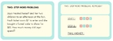 Two-Step Story Problem Task Cards (3.4A, 3.4K)