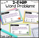 Two Step Story Problems Multiplication and Division Word P