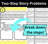 Two-Step Story Problems with Addition / Subtraction Grades
