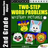 Two Step Word Problem, 2nd Grade Math Challenge Packet Mys