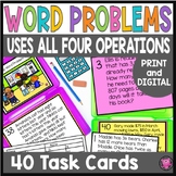 Two Step Word Problem Using All Four Basic Operations Math Tasks