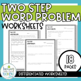 Two Step Word Problem Worksheets, Addition, Subtraction, M