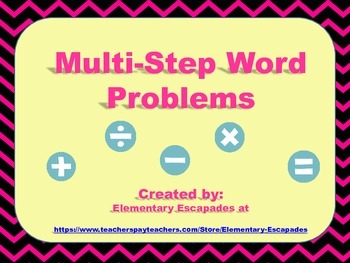 Preview of Two-Step Word Problems