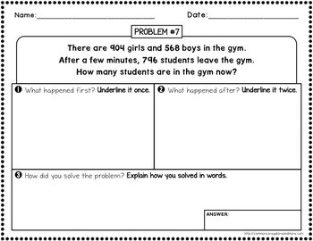 2 step word problems 4th grade pdf