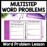 Multistep Word Problems All Operations, 4th Grade 2 Step W