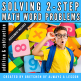 Two- Step Word Problems Activity & Assessment