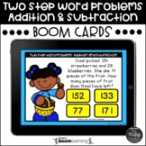 Two Step Word Problems Addition and Subtraction Boom Cards