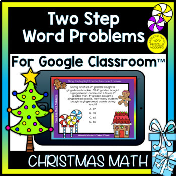 Preview of Two Step Word Problems Addition and Subtraction Digital | Google Forms