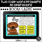 Two Step Word Problems All Operations Boom Cards™ - Digita