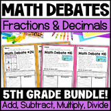 Two Step Word Problems All Operations with Fractions and D