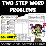 Two Step Word Problems Games, Activities, Assessments, Anchor Charts