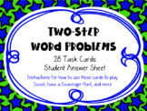 Two-Step Word Problems Math Task Cards
