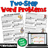 Two Step Word Problems: Practice Worksheets in Print and Digital