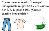Two-Step Word Problems (SPANISH)