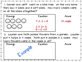 Two-Step Word Problems: Spring Themed 3.OA.8 by Socorro Vega | TpT