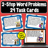 Two Step Word Problems Task Cards: Add, Subtract, Multiply