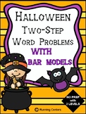 Two-Step Word Problems 2 Step Bar Models - Halloween Math Problem Solving