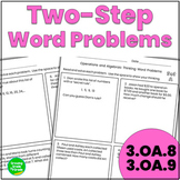 Two Step Word Problems Worksheets 3.OA