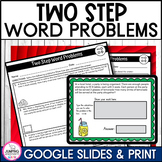 Two Step Word Problems with All Four Operations Google Sli
