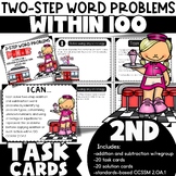 Diner-Themed 2nd Grade Task Cards: Addition, Regrouping, P