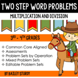 Two Step Word Problems with Multiplication and Division