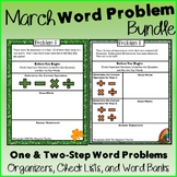 Two Step and Single Step Word Problems Bundle (March Edition)