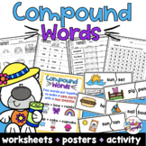 Two-Syllable Compound Words Worksheets