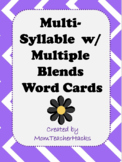 Two Syllable Words with Multiple Blends Word Cards (Multi-
