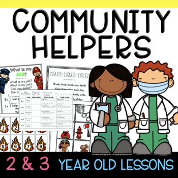 Preview of Two & Three's Community Helpers Lesson Plans