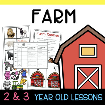 Preview of Two & Three's Farm Lesson Plans