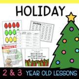 Two & Three's HOLIDAY Lesson Plans