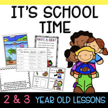 Preview of Two & Three's IT'S SCHOOL TIME lesson plan