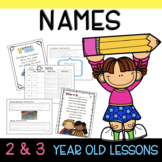 Two & Three's NAME Lesson Plans
